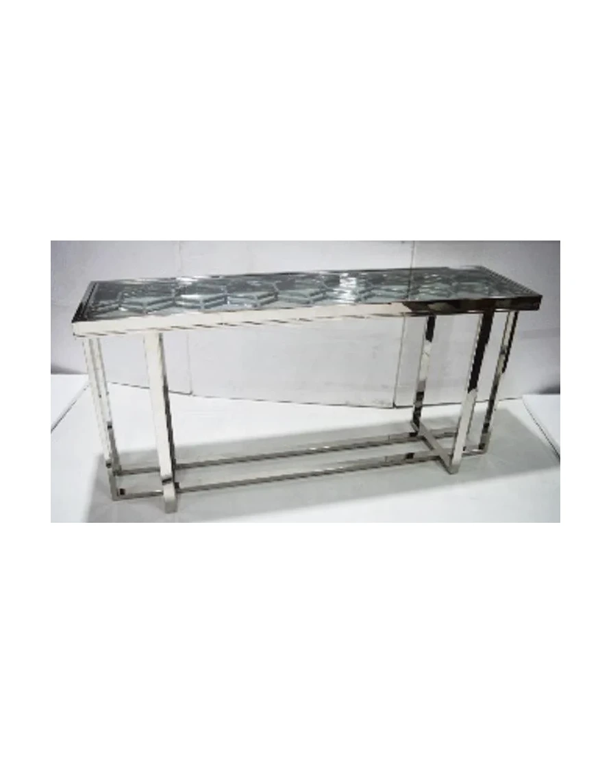 Modern Mirrored Top Console Table