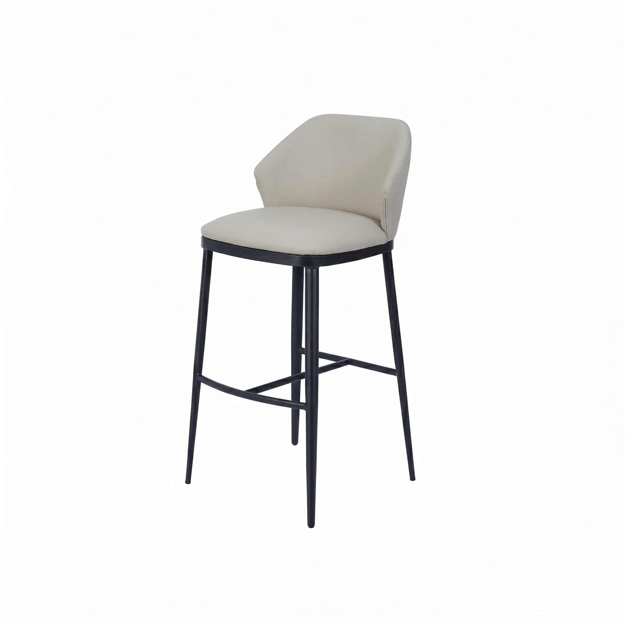 Velmira Bar Stool - Light Coffee+black