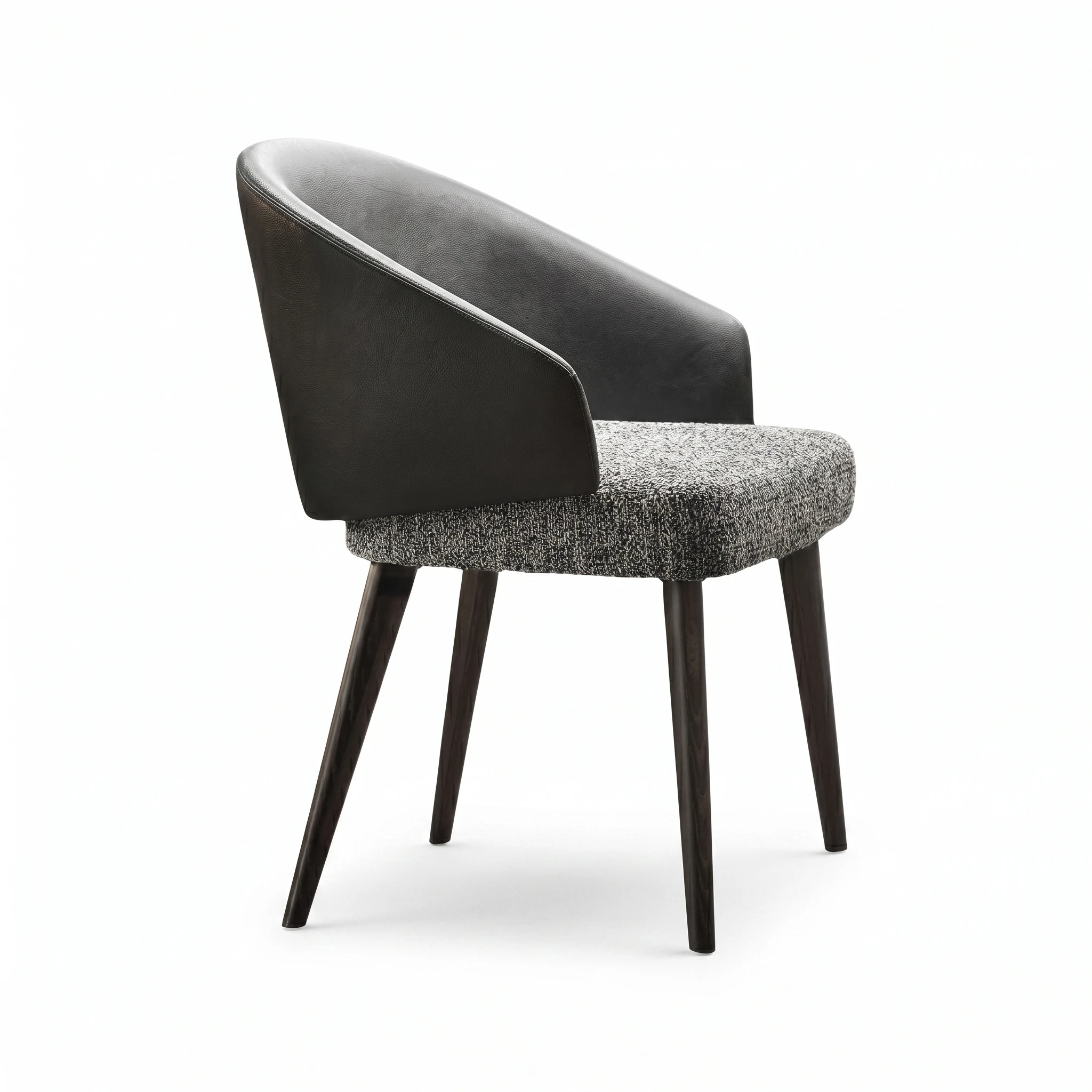 Liora Dining Chair, Stainless Steel, Fabric, product view