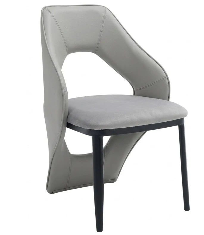 Aurelia Dining Chair - Light Grey And Grey