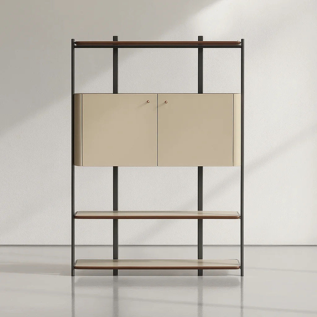 FURNITURE Shelving & Storage DR1101183 in E1 grade plate + saddle leather process — view 2