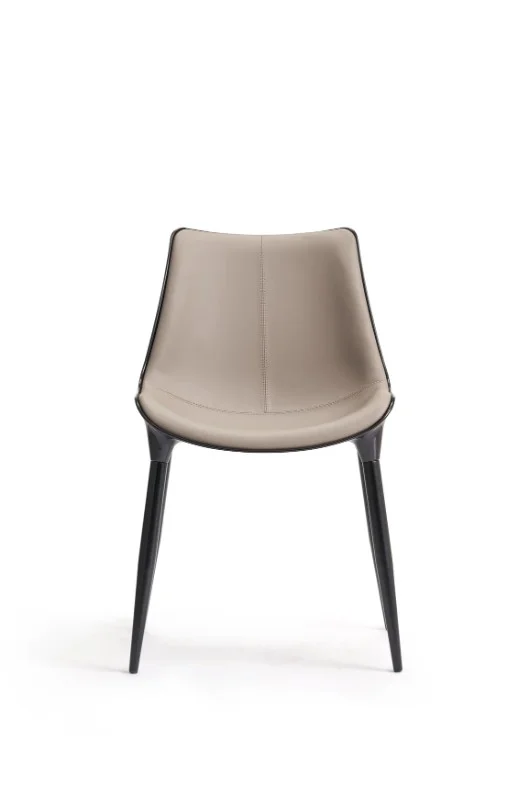 FURNITURE Dining Chairs DR1101253 in Fiberglass back + silicone leather seat bag — view 2
