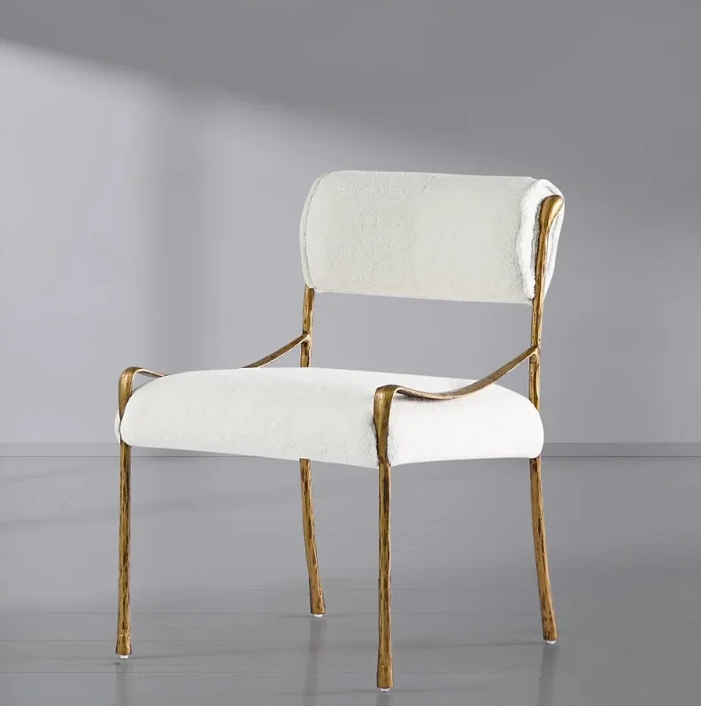 Selene in Fabric, forged iron — luxury Dining Chairs — view 2