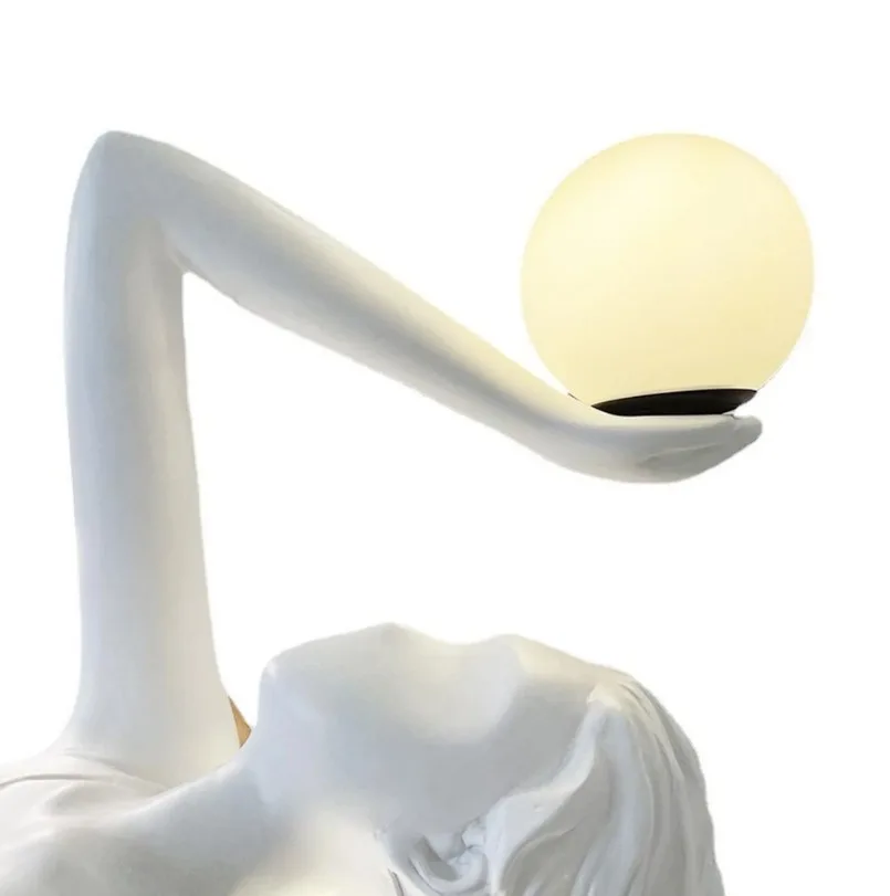 Malachite in FIBERGLASS/GLASS AND METAL BASE — luxury Sculpture Lights — view 2