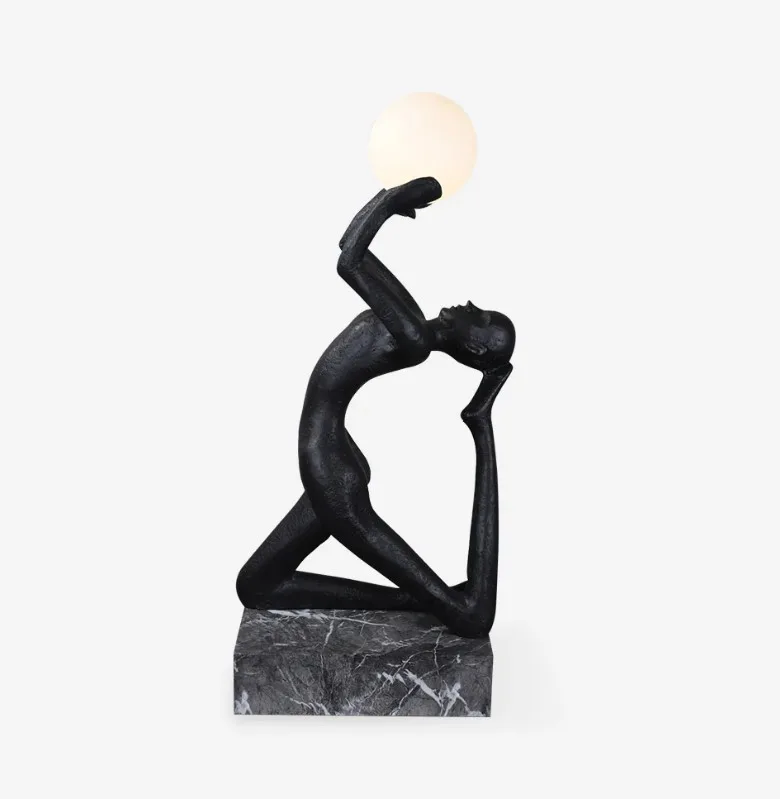 Azurite in FIBERGLASS/GLASS AND METAL BASE — luxury Sculpture Lights — view 3