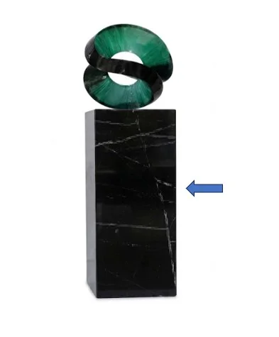 Tyrus Marble Pedestal - Luxury Sculptures & Art Pieces
