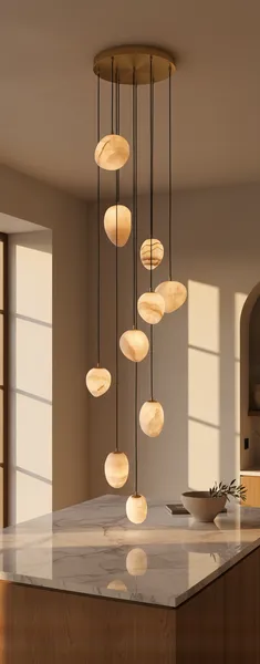 Orb Cascading pendant alternate view