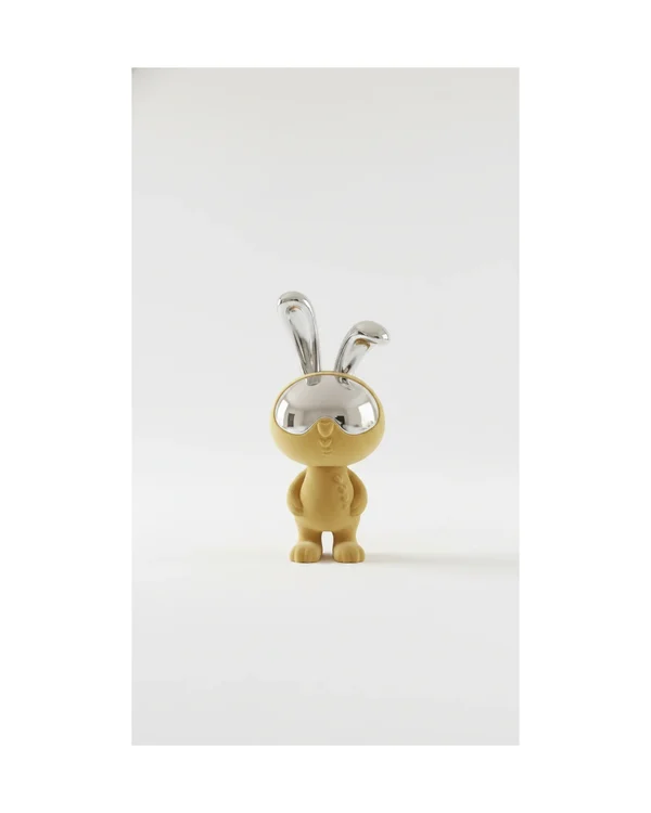 Chrome-Visor Rabbit Figurines