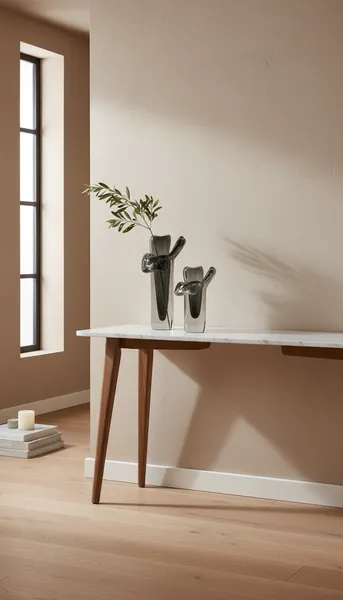 Obsidian Knot Glass Vases alternate view