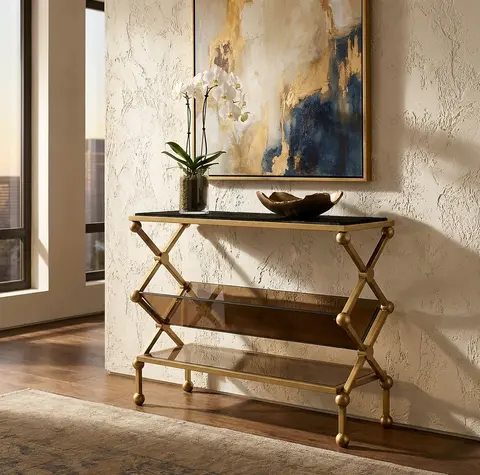 Luxury Three-Tier Accent Console Table alternate view