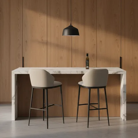 Velmira Bar Stool - Light Coffee+black alternate view