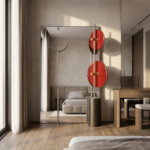 DECOR Mirror and clocks DR2103657 alternate view