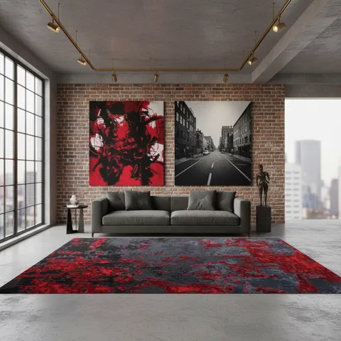 Rubor - Luxury Designer Carpet in New Zealand worsted wool + nylon imitation silk + cotton silk — view 5