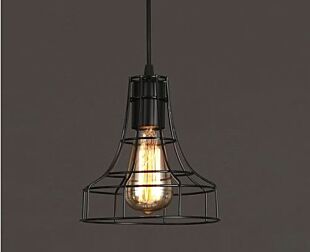 LUMILUCE VINTAGE HELKI E27x1 BLACK SUSPENDED LAMP