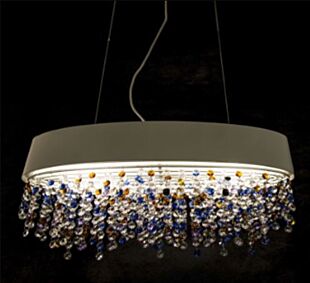 LUMILUCE CRYSTALIA LEONY E14x2 WHITE SUSPENDED LAMP