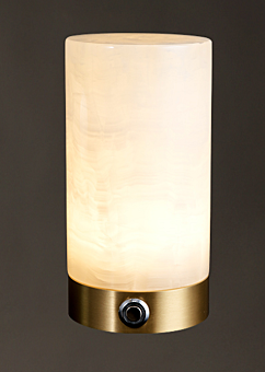 DESROCH MODERN DECORATIVE TABLE LAMP COPPER COLOR WITH WHITE MARBLE
