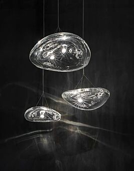 LUMIDECO MIRA 3W CHROME SUSPENDED LAMP LUMINAIRES