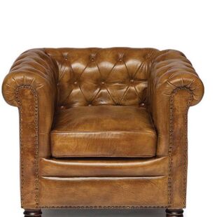 BUTTON TUFTED CLASSIC ARM CHAIR