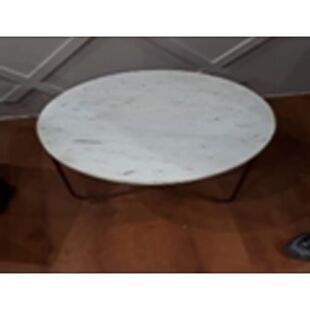 DESROCH STUNNING ELEGANT MARBLE ON TOP COFFEE TABLE