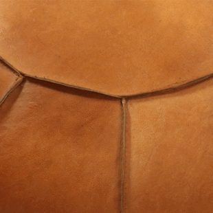 MOROCCAN NORDAL LEATHER OTTOMAN