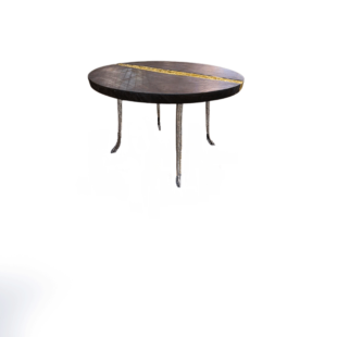 JOTTEN CIRCULAR TOPPED WOOD COFFEE TABLE