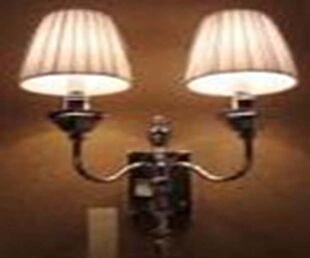 DESROCH DECORATIVE TABLE LAMP CHROME TABLE LAMP