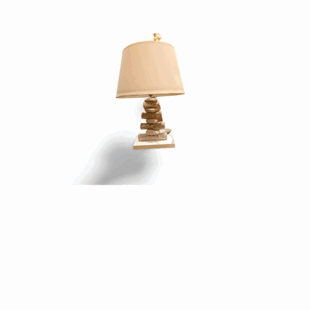 ABASTOR WOOD AND STONE CREATIVE TABLE LAMP