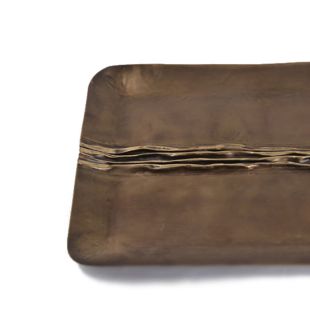 Oblong Patina Accent Tray - Large