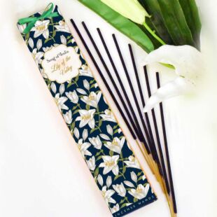 DESROCH FRAGRANCES 25G. LITTLE PLEASURE NATURAL INCENSE WANDS - LILLY OF THE VALLEY (SET OF 12) DR2100418.LV