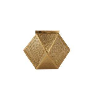 HURRICANE GOLD PLATED CANDLE HOLDER 