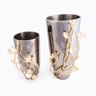 KOV ALUMINUM VASE WITH HANDLE