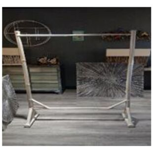 DESROCH DECOR GREY HUMBLE WOODEN CLOTH RACK DECORATIVE OBJECT DR2100953