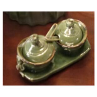 DESROCH DECOR GREEN ACCENTS BOWLS COLLECTIONS BOWLS & TRAYS DR2101120
