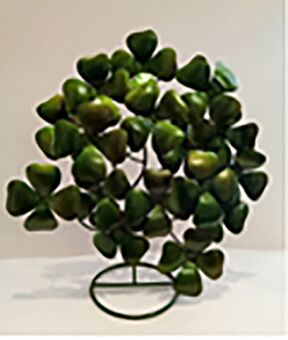 DESROCH DECOR IRON-GREEN DECORATIVE FLORAL TREE DECORATIVE OBJECT DR2101502