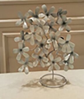 DESROCH DECOR DECORATIVE WHITE FLORAL TREE DECORATIVE OBJECT DR2101510