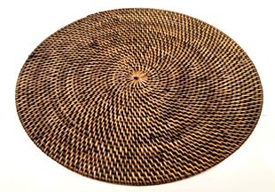 DESROCH DECOR BROWN ACCENTS PLATE MAT DECORATIVE OBJECT DR2102027