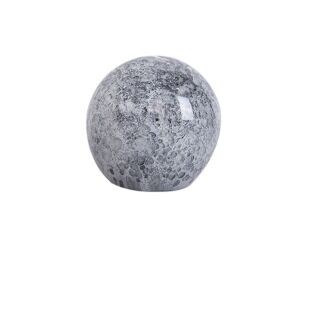 HAND MADE GREY GLASS BALL DECOR