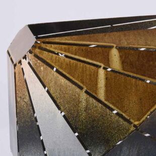GOLD DIAMOND STYLE METAL FLORAL ORGAN