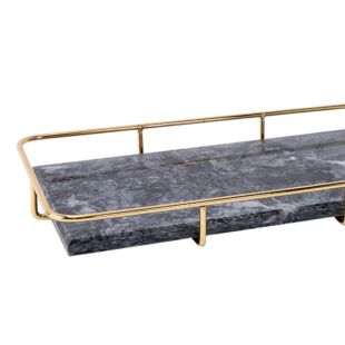 MODERN WHITE AND GOLD LUXURIOUS TRAY