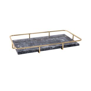 MODERN WHITE AND GOLD LUXURIOUS TRAY