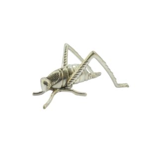 DESROCH DECOR NICKEL GRASSHOPPER DECORATIVE OBJECT
