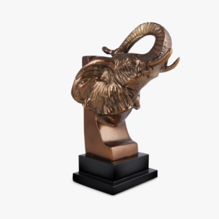 STOR TRUMPET ELEPHANT BOOKEND