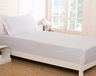 DESROCH ELEGANT COMFORT WHITE COTTON STANDARD BED SHEET
