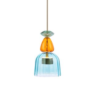 RAELYN INDIGO SINGLE BELL PENDANT