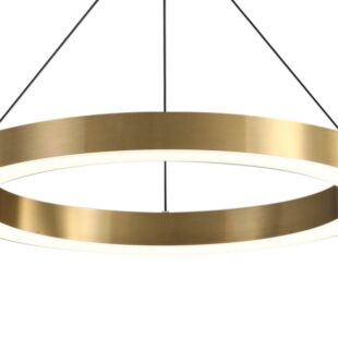 GOLD DECORATIVE ROUND STAINLESS STEEL 60W PENDANT