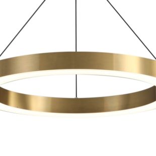 GOLD DECORATIVE ROUND STAINLESS STEEL 85W PENDANT