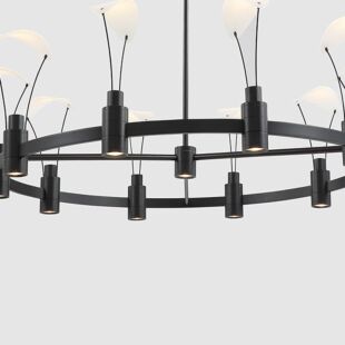 SONIA 10 PENDANT LIGHT BLACK 82W