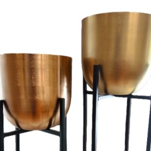 FERRO LAITON PLANTERS WITH STAND