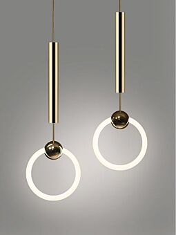LUMIDECO INDOOR WHITNEY GOLD SUSPENDED LAMP-3W