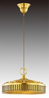 LUMILUCE AMERICANO SIHABO E27x1 BRONZE+ GOLDEN SUSPENDED LAMP